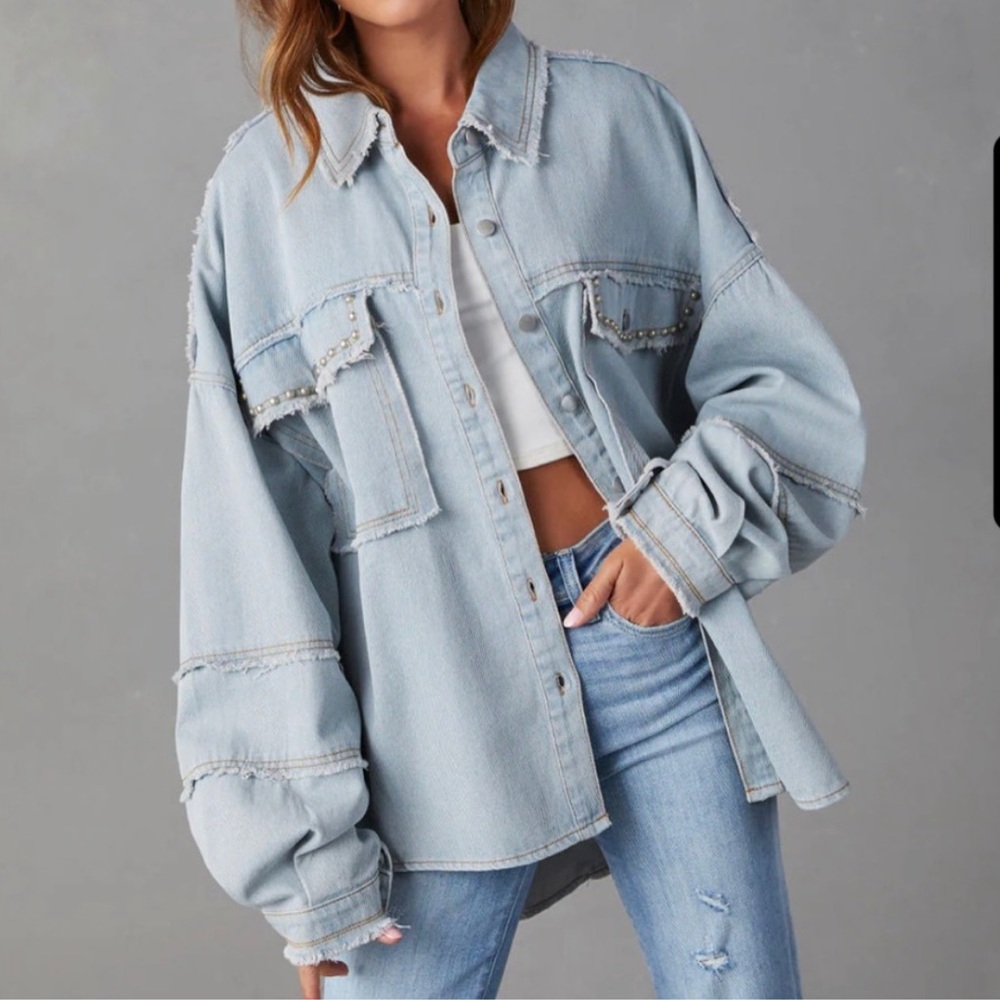 Denim oversized jacket